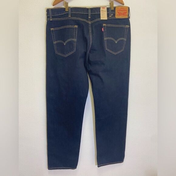 Levi's - 505 Regular Straight Jeans Dark Indigo - size 40 x 32 - Picture 3 of 9
